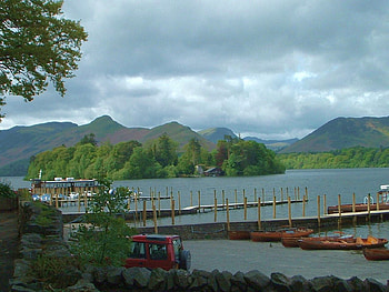 Beautiful Derwentwater, lovely lakes, cumbria, boats, water and sky HD wallpaper