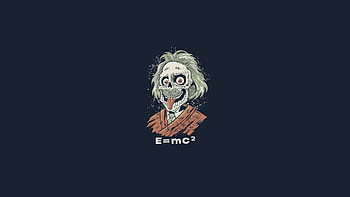 Albert Einstein Funny Zombie Exclusive HD wallpaper