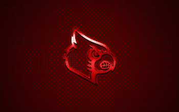 Louisville Cardinals, Striking logo, American football club, Authentic design HD wallpaper