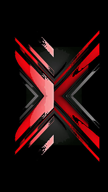 black red pattern 3d, digital, new, samsung, material, modern, shapes, design, layers, abstract, galaxy HD phone wallpaper