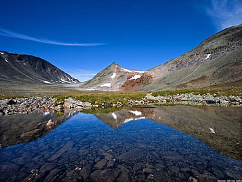 View From A Boat, view, mountains, clear, lake, sweden HD wallpaper