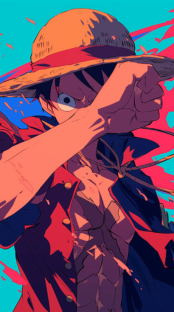 Vibrant One Piece : Monkey D. Luffy, Anime, One Piece, Monkey D. Luffy HD phone wallpaper