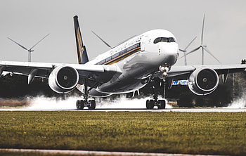 Singapore Airlines, 9v sjb, Airbus a350 900, Amsterdam schiphol HD wallpaper