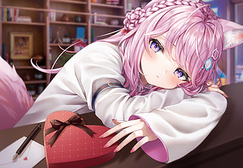 Hakui Koyori, hololive, Hakui Koyori, Anime, Virtual Youtuber HD wallpaper