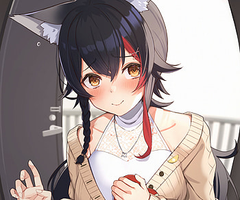 Ookami Mio, hololive, Ookami Mio, Anime, Virtual Youtuber HD wallpaper