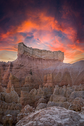Nature, Twilight, Rock, Mountain, Dusk, Cliff HD phone wallpaper