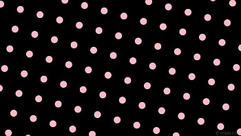 pink black spots polka dots light pink HD wallpaper