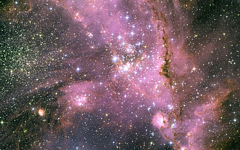 Universe, Stars, Pink, Shine, Light, Galaxy HD wallpaper