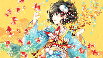Kimono girl, Anime , Traditional attire, Japanese beauty HD wallpaper