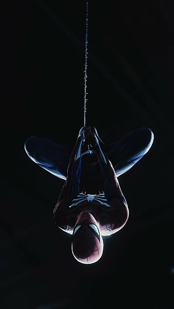 Spiderman, light fixture, electric blue HD phone wallpaper