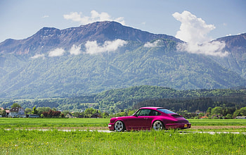 1993 Porsche 911 Type 964, Outdoors, 1993, Sports Car, Pink HD wallpaper