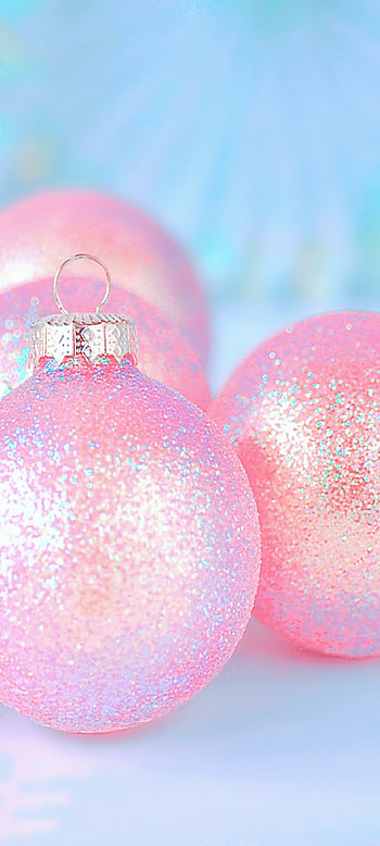 Glitter Ornaments, Christmas HD phone wallpaper