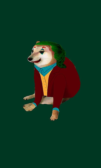 joker cheems, perrito, dog, funny dog HD phone wallpaper