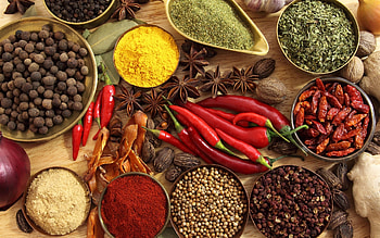 Spicy red pepper, Zesty seasoning, Vibrant spice, Background HD wallpaper