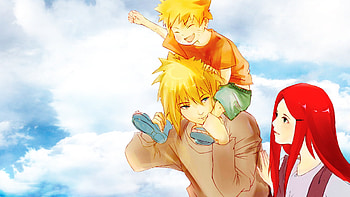 Kushina Uzumaki, Anime family, Naruto's smile, Sunny day artwork HD wallpaper