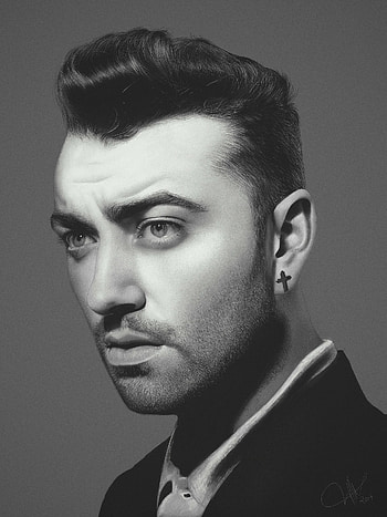 Sam Smith, Digital drawing, Artstation creation, Portraiture HD phone wallpaper