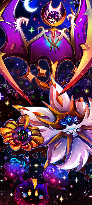 100 Solgaleo, Lunala gallery, Pokemon art, Pokemon HD phone wallpaper