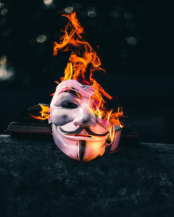 Fire, Flame, Miscellanea, Miscellaneous, Mask HD phone wallpaper