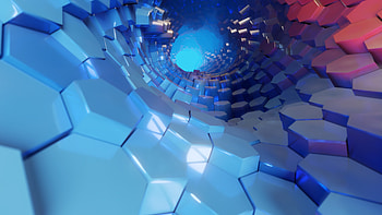 Tunnel, Hexagons HD wallpaper