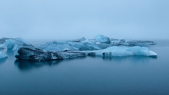 Glacier Frozen Water Ice Blue Sky Background Nature HD wallpaper