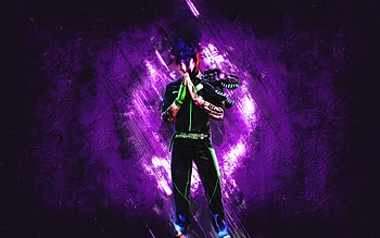 Fortnite Energia Balvin Skin, Fortnite, main characters, purple stone background, Energia Balvin, Fortnite skins, Energia Balvin Skin, Energia Balvin Fortnite, Fortnite characters HD wallpaper