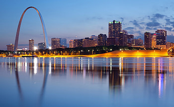 St. Louis Skyline, City of St Louis, Cowboys and Indians magazine, Urban environment HD wallpaper