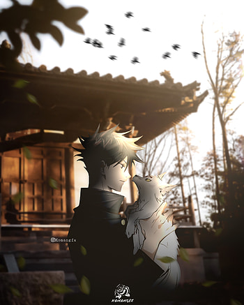 Megumi Fushiguro, nobara, sky, yuji itadori, wolf, jujutsu kaisen , jujutsu kaisen, megumi , gojo, sukuna HD phone wallpaper
