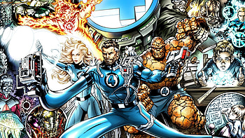 Fantastic Four , Superhero team, Iconic characters, Marvel Universe HD wallpaper