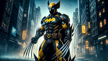 Gotham Guardian Meets Weapon X, batman, wolverine, superheroes, artwork, art, digital-art, ai, deviantart HD wallpaper