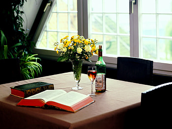 Relaxing Day, book, still live, flowers, relax, wine HD wallpaper