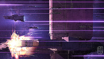 Infinite Fleet / Station under attack, video game, Infinite Fleet HD wallpaper