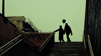 The Father Son And The Balloon, artist, artwork, digital-art HD wallpaper