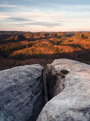 Nature, Rock, Horizon, Forest, Relief, Stone HD phone wallpaper