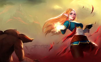 Zelda Throwing Flame , the-legend-of-zelda, games, 2021-games, artstation HD wallpaper