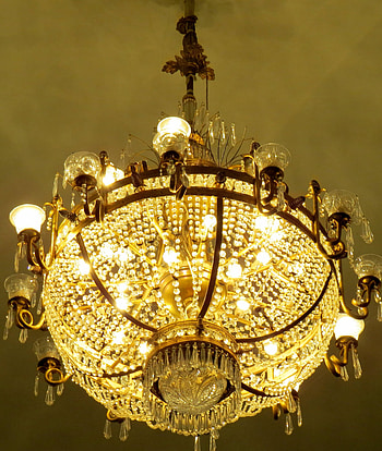 Theatre , Crystal chandelier, Energy, Captivating visual spectacle HD phone wallpaper