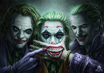 Three Jokers, joker-movie, joker, superheroes, supervillain HD wallpaper