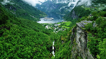 Geiranger Fjord - Norway, Geiranger Fjord, Fjords, Norway, Europe HD wallpaper