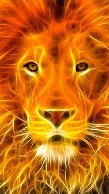 Fire Lion, Lion, Fire Theme HD phone wallpaper