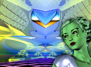 The Gaurdian, gaurdian, green, woman HD wallpaper
