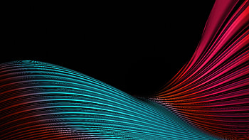 Colorful 3d Lines Abstract Oled , abstract, dark, black, oled, artist, artwork, digital-art, behance HD wallpaper