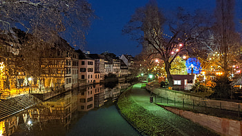 Nightscape, Strasbourg (France) HD wallpaper