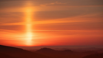 Orange Sun Light , orange, sky, nature HD wallpaper