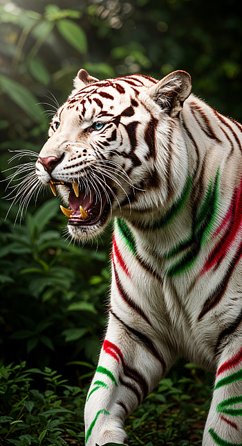 Majestic White Tiger Roar - Stunning , white tiger, tiger, Animal, Wildlife HD phone wallpaper