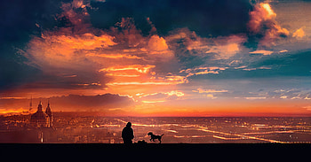 My Close Friend , dog, artist, artwork, digital-art, deviantart HD wallpaper