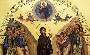 Ascension of Christ, Christ, Mary, Apostles, Jesus HD wallpaper