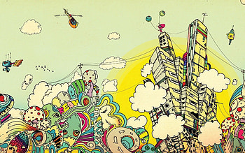 Japanese Pop Art, Anime influence, Colorful, Graphic HD wallpaper