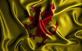 Somerset flag, , silk wavy flags, english counties, Flag of Somerset, fabric flags, 3D art, Somerset, Europe, Counties of England, Somerset 3D flag, England HD wallpaper