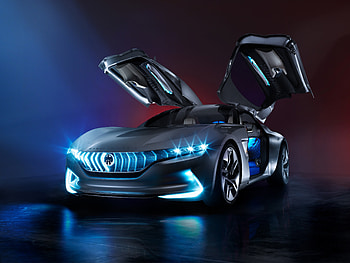 Pininfarina Hybrid Kinetic GT, doors open, 2018 HD wallpaper