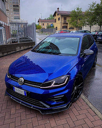 VW VIGI, golf, blue HD phone wallpaper
