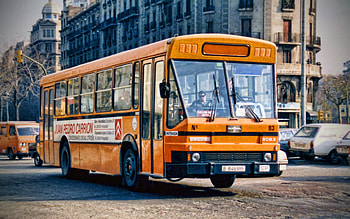 Pegaso 5023 Van Hool, passenger transport, 1997 buses, desert, offroad, retro buses, passenger bus, Pegaso HD wallpaper